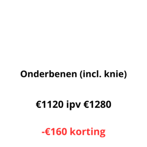 Laserontharing Onderbenen (incl. knie) – 7+1 GRATIS