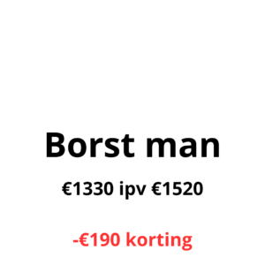 Laserontharing Borst Man – 7+1 GRATIS